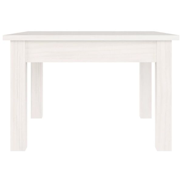 vidaXL Coffee Table White 45x45x30 cm Solid Wood Pine