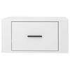 vidaXL Wall-mounted Bedside Cabinets 2 pcs High Gloss White 50x36x25cm