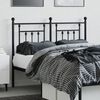 vidaXL Metal Replace Headboard Black 120 cm