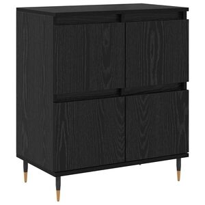 vidaXL Sideboard Black Oak 60 x 35 x 70 cm