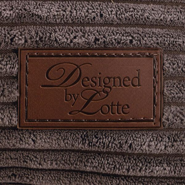 Designed by Lotte Dog Basket Ribbed Brown 65x60x20 cm