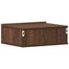 vidaXL Floating Nightstand Brown Oak 40x30x15 cm Engineered Wood