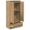vidaXL Cabinet with Drawer Artisan Oak 55.5x34x119.5 cm Engineered Wood