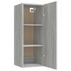 vidaXL Wall Cabinet Grey Sonoma 34.5x34x90 cm Engineered Wood
