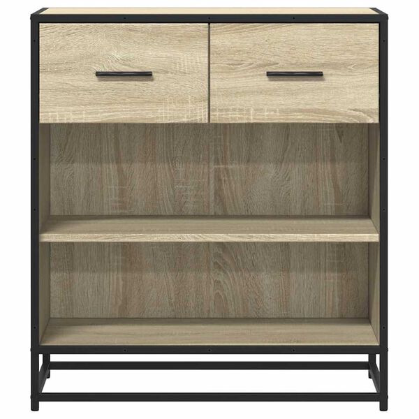 vidaXL Sideboard Sonoma Oak 68x35x76 cm Engineered Wood