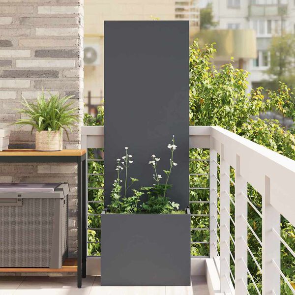 vidaXL Garden Privacy Screen Anthracite 50 x 140 cm Cold-rolled steel