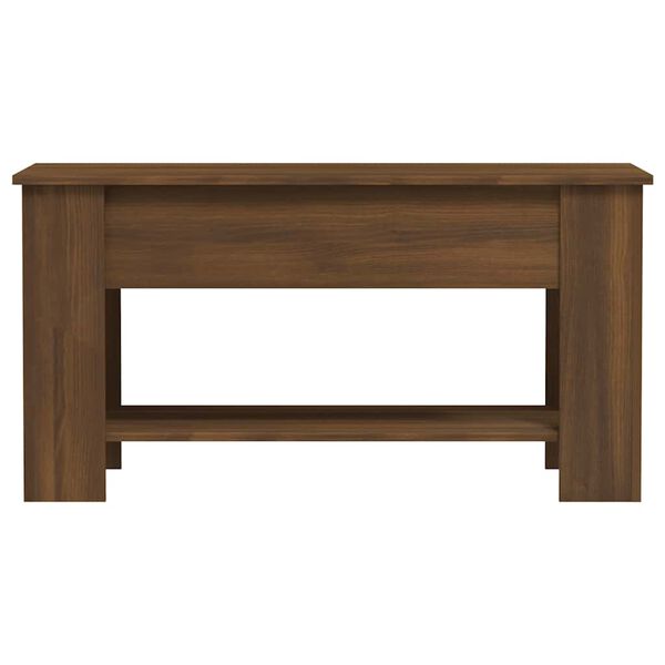 vidaXL Coffee Table Brown Oak 101x49x52 cm Engineered Wood