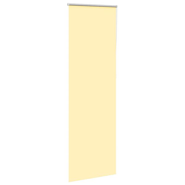vidaXL Roller Blind Blackout Yellow 85x210 cm Fabric Width 80.7 cm Polyester