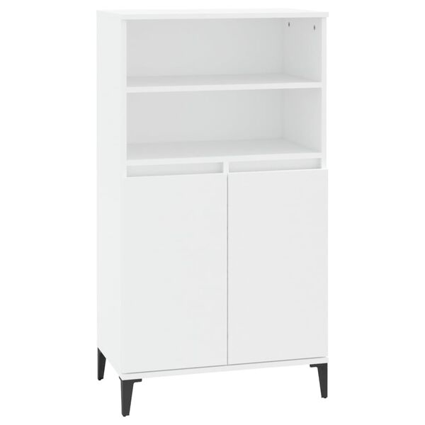 vidaXL Highboard White 60x36x110 cm Engineered Wood