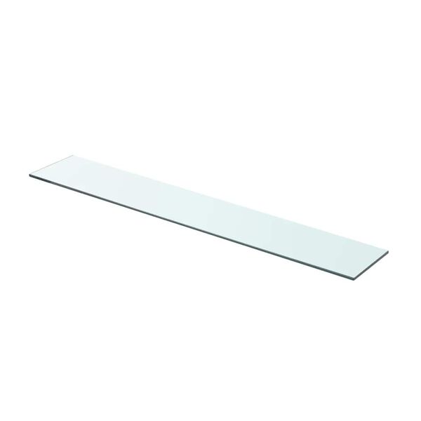 vidaXL Shelves 2 pcs Panel Glass Clear 80x12 cm