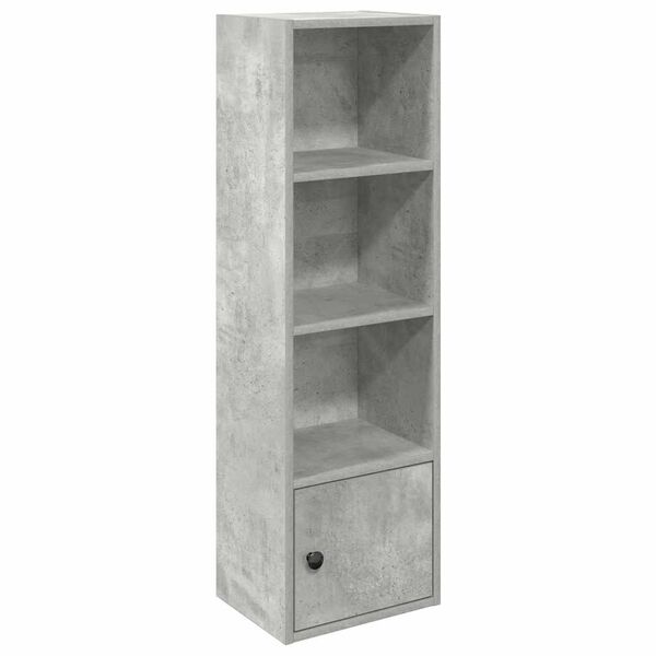 vidaXL Bookcase Concrete Grey 31x24x102 cm Engineered Wood
