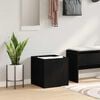 vidaXL Planter Box Black Oak 40 x 38.5 x 40 cm Engineered Wood