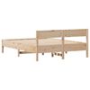 vidaXL Bed Frame without Mattress 135x190 cm Double Solid Wood Pine