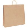 vidaXL Paper Bags 50 pcs with Handles Brown 54x15x49 cm