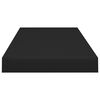 vidaXL Floating Wall Shelf Black 60x23.5x3.8 cm MDF