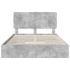 vidaXL Storage Bed Concrete Grey 140 x 190 cm Engineered Wood