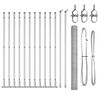 vidaXL Hexagonal Fence with Concrete Base 25 x 1.6 m Galvanised Steel