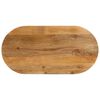 vidaXL Table Top 120x60x2,5 cm Oval Solid Wood Mango