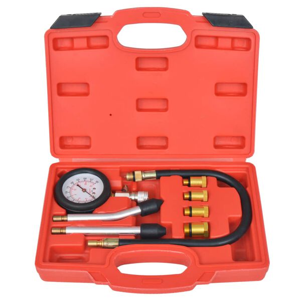 vidaXL 8 Piece Petrol Engine Compression Tester Kit