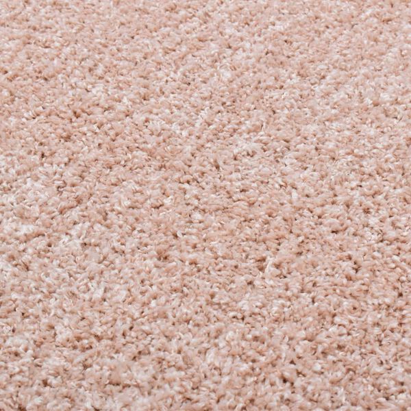 vidaXL Shaggy Area Rug 160 cm Old Pink