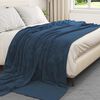 vidaXL Throw Blanket Navy Blue 240 x 270 cm Fleece