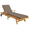 vidaXL Sun Lounger 100% Polyester Solid-Teak