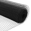 vidaXL Hexagon Fence Grey 0.4 x 50 m PVC