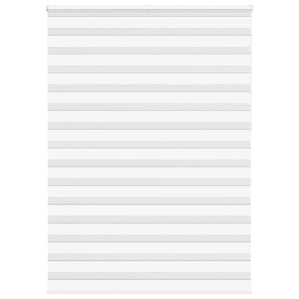 vidaXL Zebra Blind White 165x230 cm Fabric Width 160.9 cm Polyester