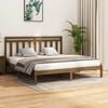 vidaXL Bed Frame without Mattress Honey Brown 200x200 cm Solid Wood