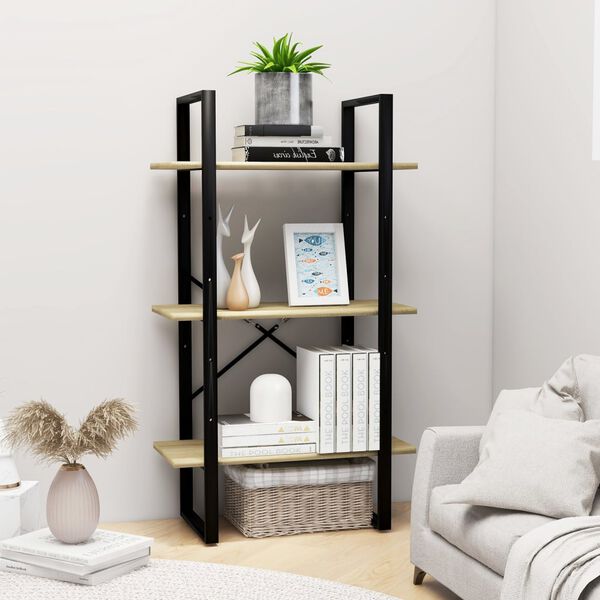 vidaXL Storage Shelf Sonoma Oak 60x30x105 cm Engineered Wood