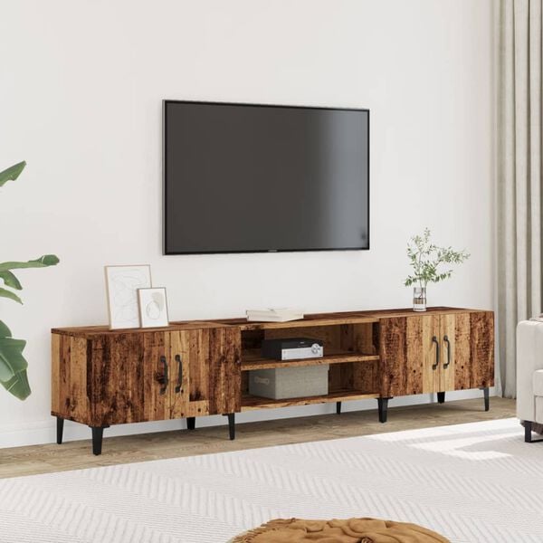 vidaXL TV Cabinet Old Wood 180x31.5x40 cm Engineered Wood