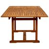 vidaXL 9 Piece Garden Dining Set Solid Wood Acacia and Textilene