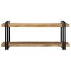 vidaXL Wall Shelf 110x33x45 cm Solid Rough Wood Mango