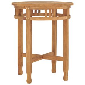 vidaXL Bistro Table | Teak | Solid Teak wood | Small | Durable | Bistro Table