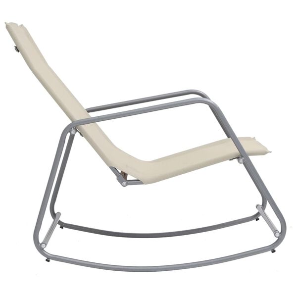 vidaXL Garden Swing Chair Cream 95x54x85 cm Textilene