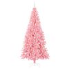 vidaXL Christmas Tree with 300 LEDs with Stand Pink 240 cm PVC