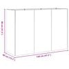 vidaXL Planter Black 120x40x80 cm Cold-rolled Steel
