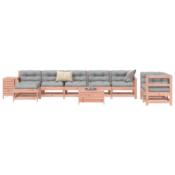 vidaXL 10 Piece Garden Sofa Set Solid Wood Douglas Fir