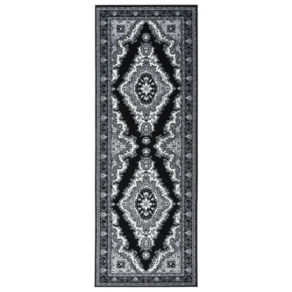 vidaXL Runner Rug BCF Black 80x200 cm