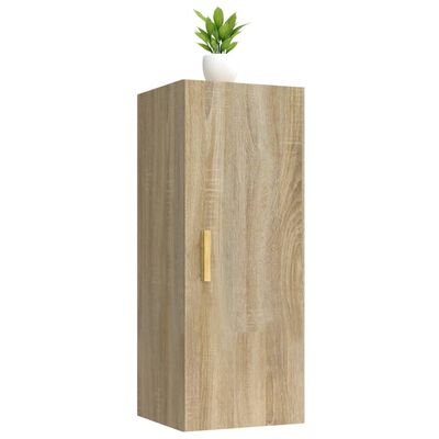 vidaXL Wall Cabinet Sonoma Oak 34.5x34x90 cm Engineered Wood