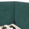 vidaXL Corner Bed Frame with Headboard Dark Green 80 x 200 cm Velvet