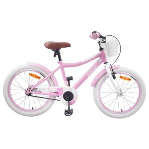 vidaXL Kids Bike 18'' for 5-7 Years Old Light Pink