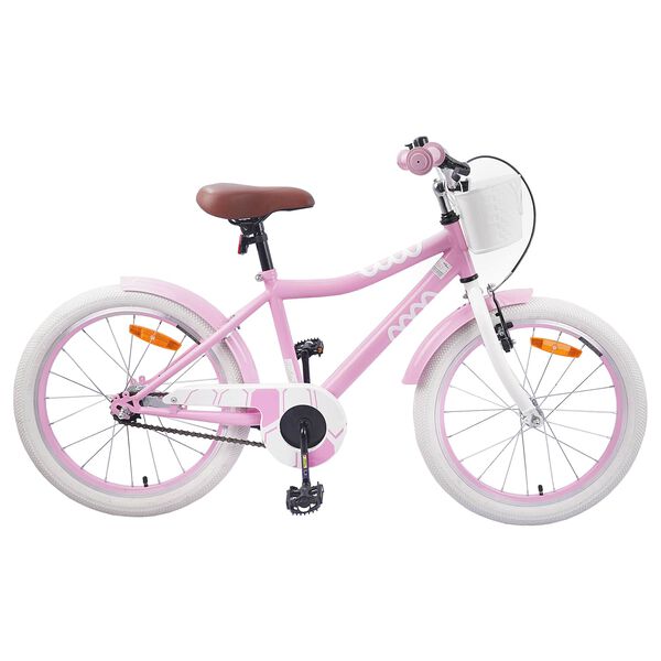 vidaXL Kids Bike 18'' for 5-7 Years Old Light Pink