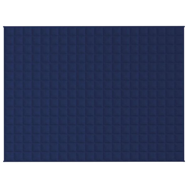 vidaXL Weighted Blanket Blue 152x203 cm 7 kg Fabric