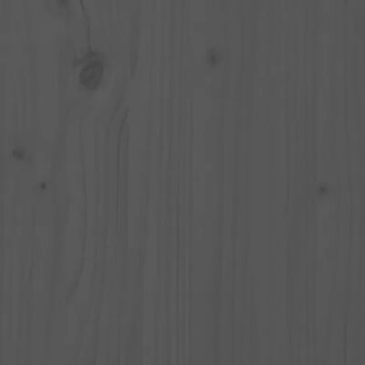 vidaXL Bed Headboard Grey 186x4x104 cm Solid Wood Pine
