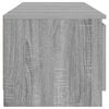 vidaXL TV Cabinet with LED Lights Grey Sonoma 140x40x36 cm