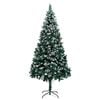 vidaXL Artificial Christmas Tree with 300 LEDs with Stand Green 210 cm