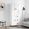 vidaXL Highboard White 69.5x34x180 cm Engineered Wood
