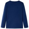 Kids' T-shirt with Long Sleeves Navy 128