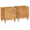 vidaXL Bedside Cabinet 2 pcs Light Brown 80 x 50 x 40 cm